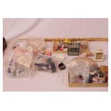 group of dollhouse items