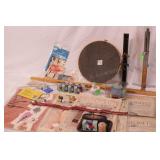 group of sewing collectibles