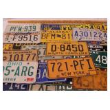 vintage license plate collection