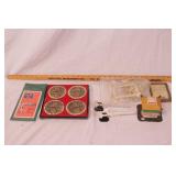 group of railroad items