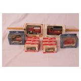 group of ertl anheuser busch model trucks