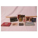 group of cigarette & tobacco tins