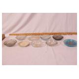 group of vintage ashtrays