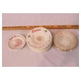 group of vintage ashtrays