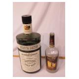 2 large liquor theme bottles