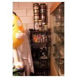 large collection of beer bottles & growlers