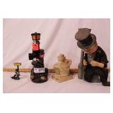 group of decanters & related items