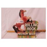 Rolling Rock beer figure