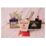 group of vintage decorative stir sticks