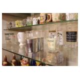 group of liquor theme glasses