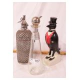 seltzer bottle & decanters
