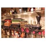 Jim Beam railroad decanter set