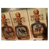 group of 7 beam decanters