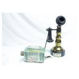 Beam streetcar & candlestick phone decanters