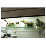 group of Ezra Brooks decanters