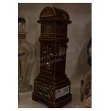 Ezra Brooks grandfather clock decanter