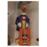 Ezra Brooks clown decanter