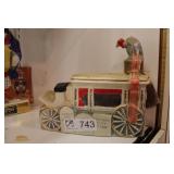 Ezra Brooks bucket of blood dead wagon decanter