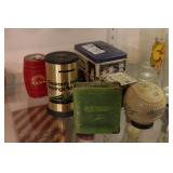 group of vintage coin banks