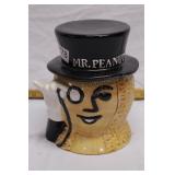 Mr Peanut cookie jar