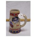 2 collectible beer steins