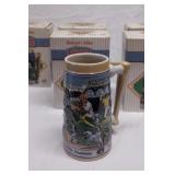 6 Budweiser baseball steins