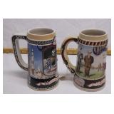 2 collectible beer mugs