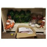 group of food advertising items