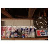 group of Pepsi collectibles