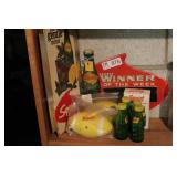 group of squirt soda collectibles