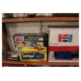 group of Pepsi collectibles