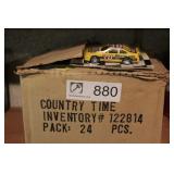 case of country time die cast nascar cars