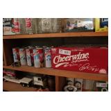 group of vintage soda cans