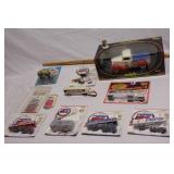 group of Pepsi & diet Pepsi die cast cars & large