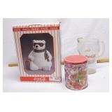 group of coca cola collectibles