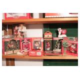 group of coca cola Christmas ornaments