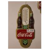 coca cola art deco thermometer