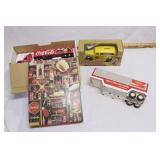 group of coca cola collectibles