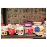 group of breakfast memorabilia