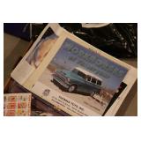 group of various advertising & paper media