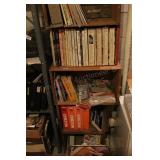 group of fruit crates with Chilton manuals & store