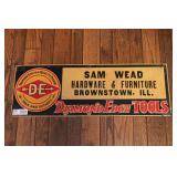 diamond edge tools tin sign