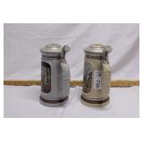 2 collectible beer steins