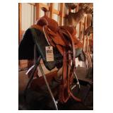 Alamo Saddlery Hand Worked Western Saddle