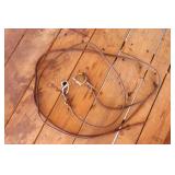 Leather Reins w/ Copper Mouth D-Ring Snaffle