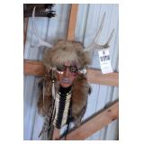 Indian Head Artwork w/ Antlers
