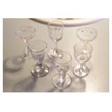 Group of Sherry Dessert Wine Glasses