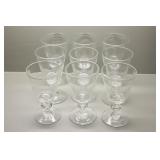 Group of 9 Short Stem Drinking Glasses