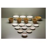 Group of 10 Small China Plates & Stoneware Bowls