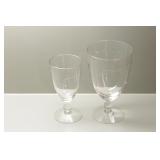 15pc Cut Glass Stemware